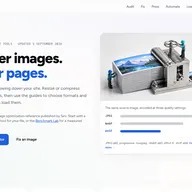 Web page screenshots: screen01